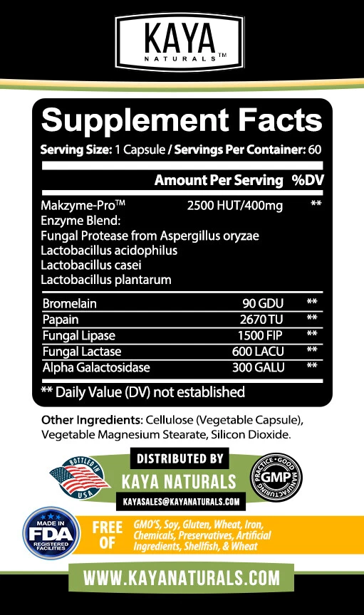 Image of Digestive Enzymes Supplement with Prebiotics & Probiotics – Digestive Health Support, 3x60ct