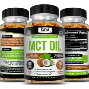 Image of Pure MCT Oil Capsules for Energy & Weight Loss Support – 3x60ct, 2000mg