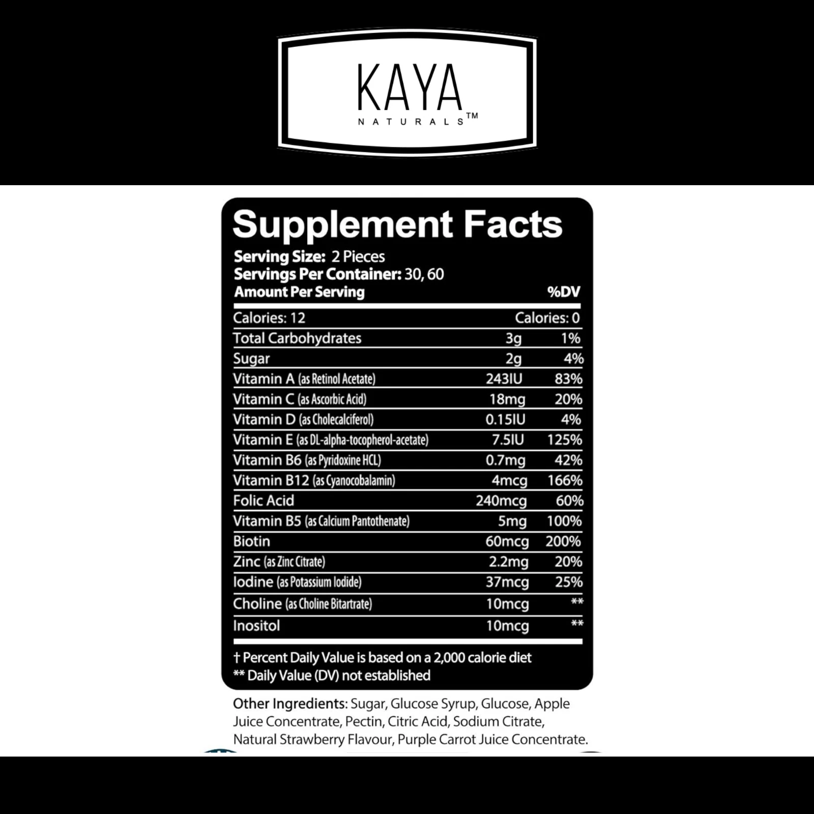 Image of Multi Vitamin Gummies for Daily Nutritional Support – 3x60ct with Biotin, A, C & E, Zinc, B12