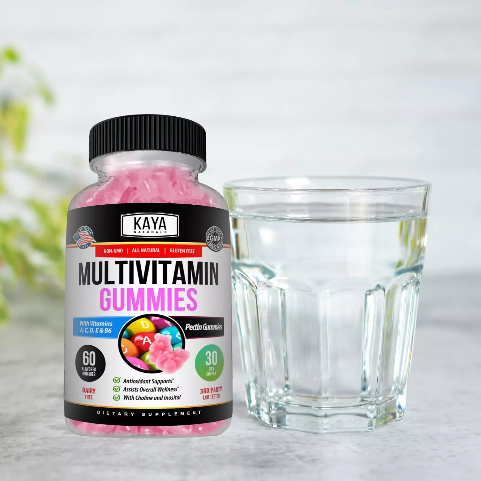 Image of Multi Vitamin Gummies for Daily Nutritional Support – 3x60ct with Biotin, A, C & E, Zinc, B12