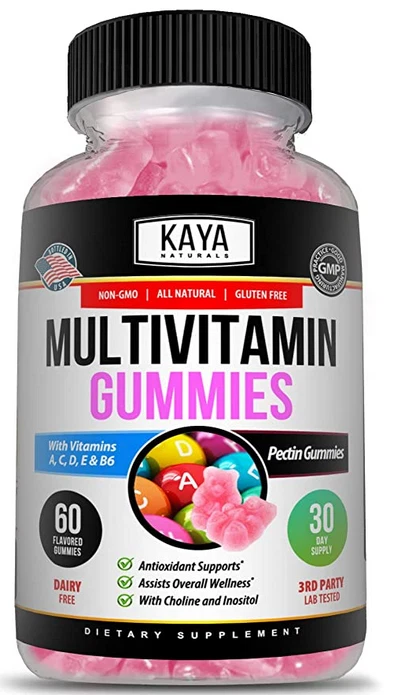 Image of Multi Vitamin Gummies for Daily Nutritional Support – 3x60ct with Biotin, A, C & E, Zinc, B12
