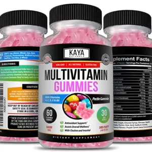 Image of Multi Vitamin Gummies for Daily Nutritional Support – 3x60ct with Biotin, A, C & E, Zinc, B12
