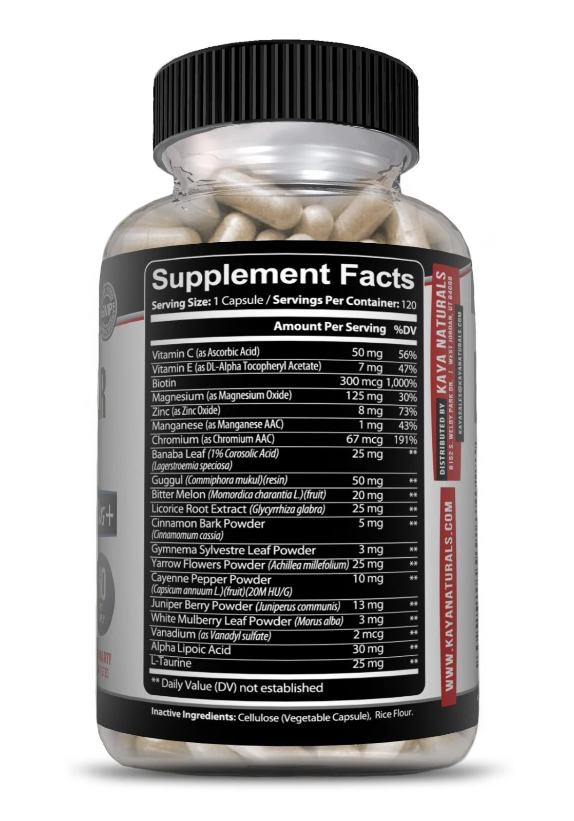 Image of Blood Sugar Support Supplement with Alpha Lipoic Acid – 120 Capsules