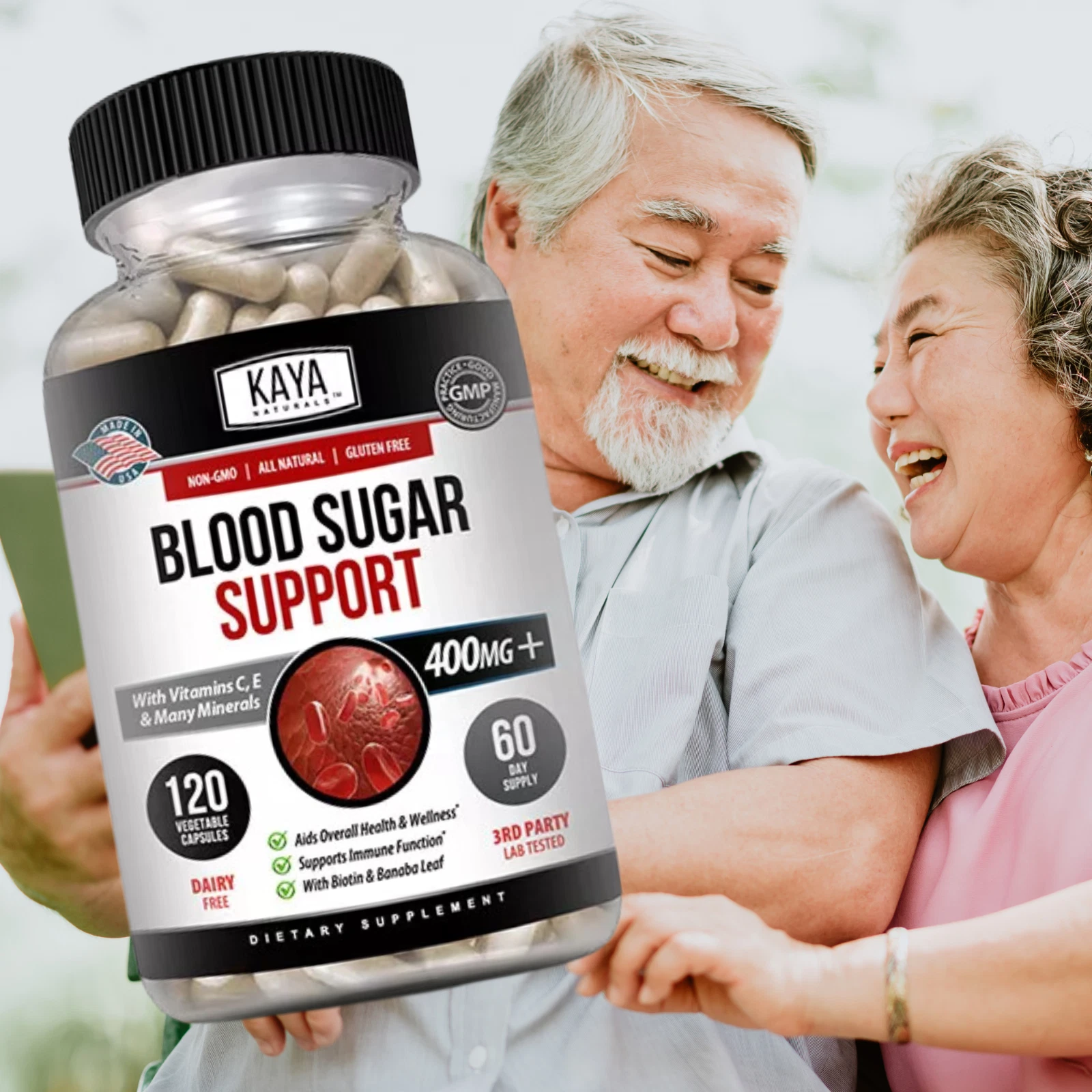 Image of Blood Sugar Support Supplement with Alpha Lipoic Acid – 120 Capsules