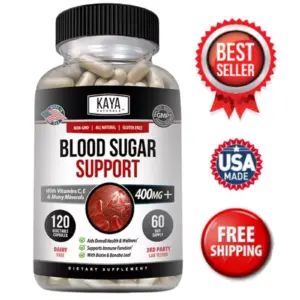 Image of Blood Sugar Support Supplement with Alpha Lipoic Acid – 120 Capsules