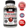 Image of Bitter Melon Blood Sugar Support Supplement – 60 Capsules with Alpha Lipoic Acid & Cinnamon