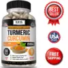 Image of Turmeric Curcumin with Bioperine for Joint Pain Support – 1300mg, 60 Capsules