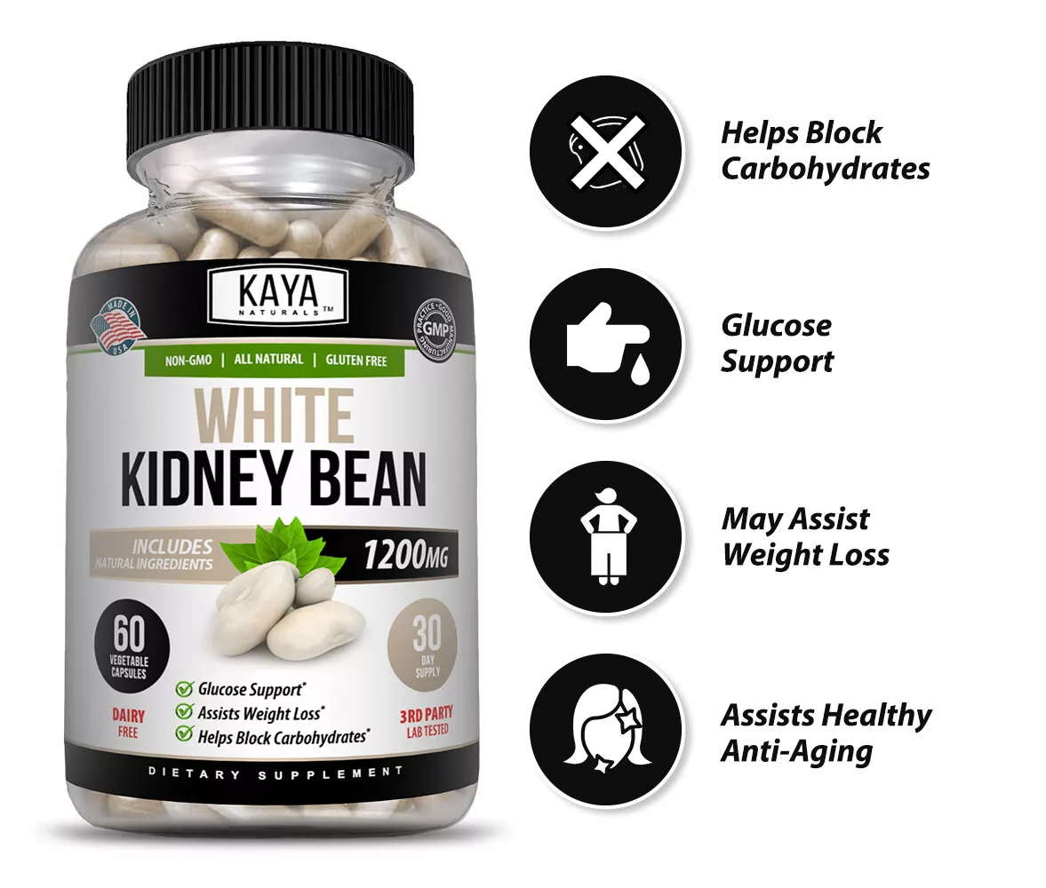 Image of White Kidney Bean Supplement for Weight Loss & Carb Control – Fat & Appetite Support