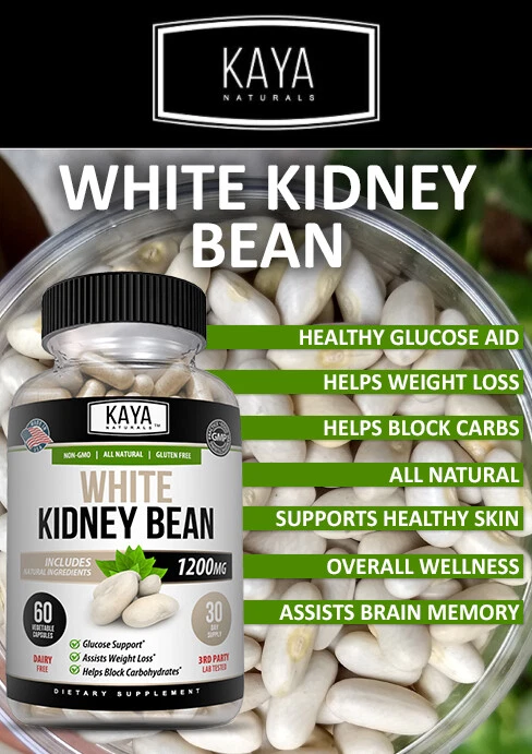 Image of White Kidney Bean Supplement for Weight Loss & Carb Control – Fat & Appetite Support