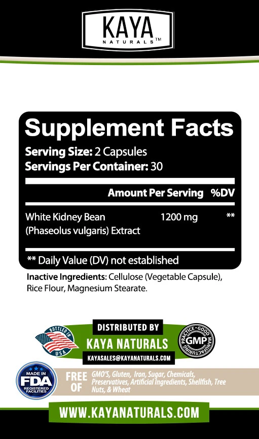 Image of White Kidney Bean Supplement for Weight Loss & Carb Control – Fat & Appetite Support