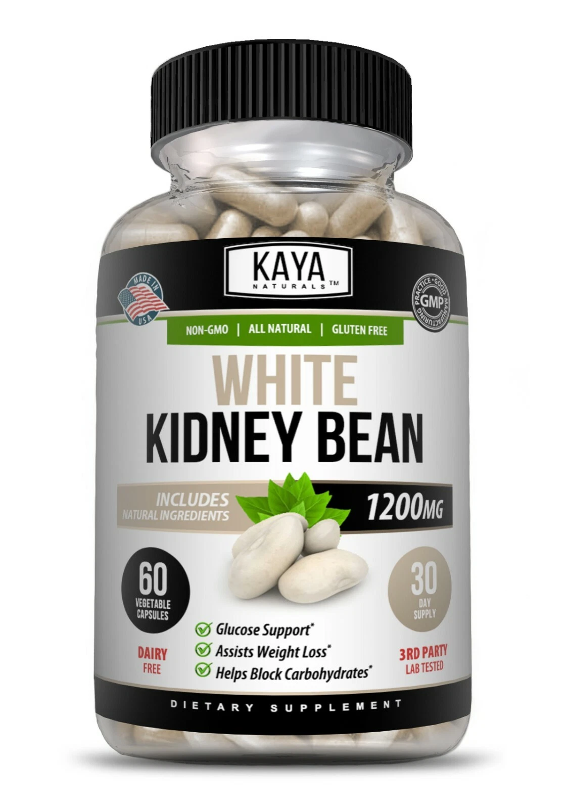 Image of White Kidney Bean Supplement for Weight Loss & Carb Control – Fat & Appetite Support