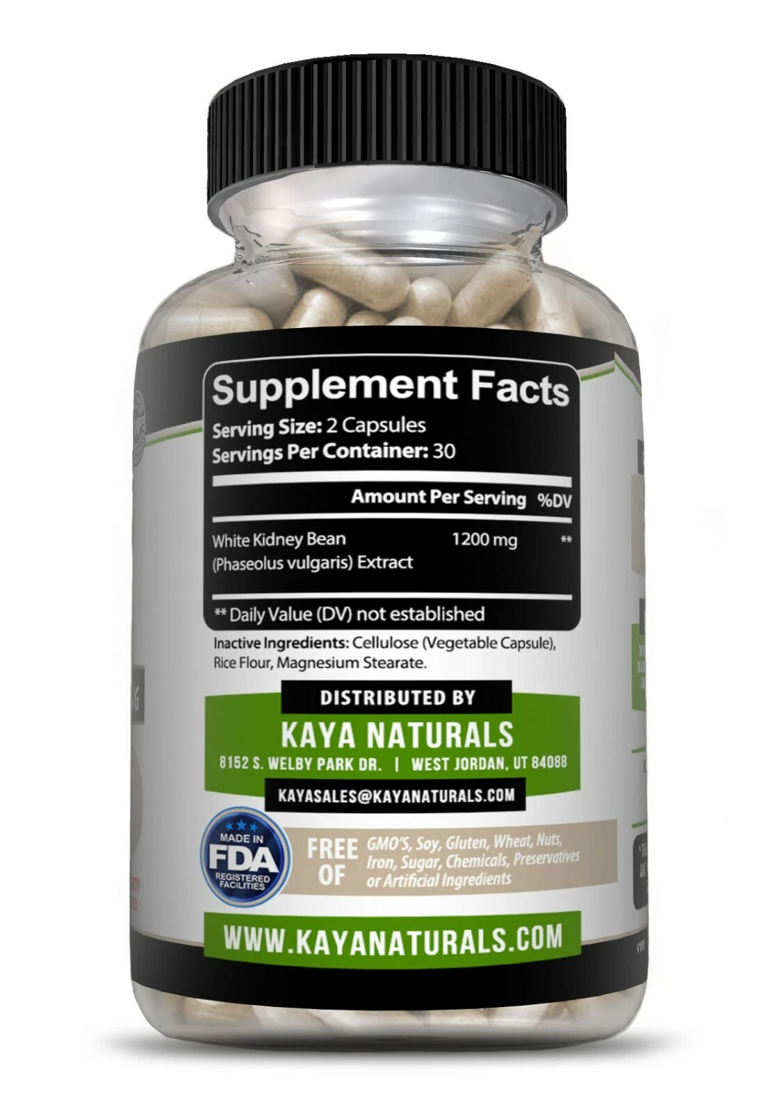 Image of White Kidney Bean Supplement for Weight Loss & Carb Control – Fat & Appetite Support