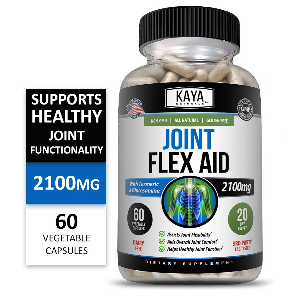 Image of Glucosamine Triple Strength Supplement for Joint Pain & Mobility Support – Turmeric & MSM