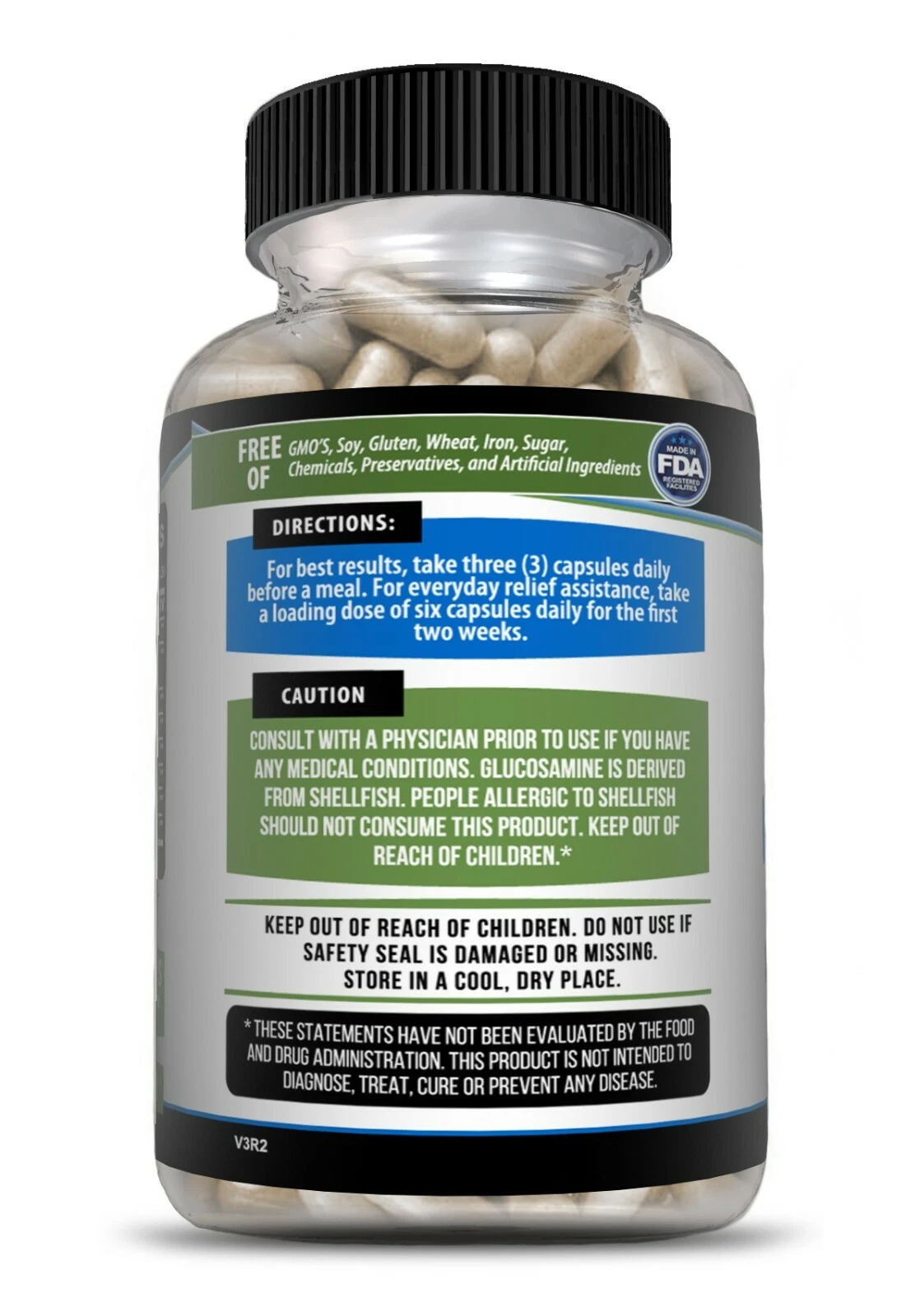 Image of Glucosamine Triple Strength Supplement for Joint Pain & Mobility Support – Turmeric & MSM