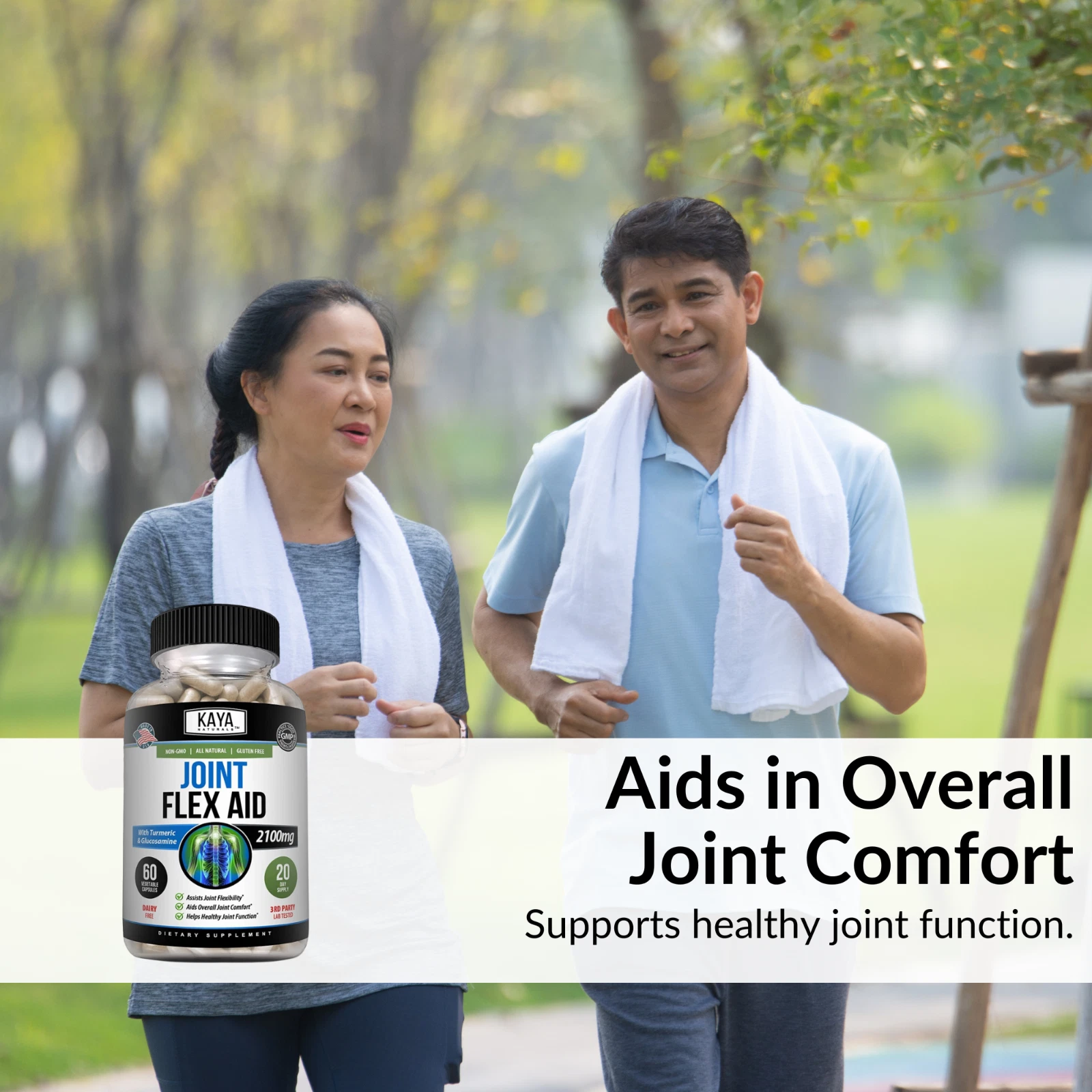 Image of Glucosamine Triple Strength Supplement for Joint Pain & Mobility Support – Turmeric & MSM