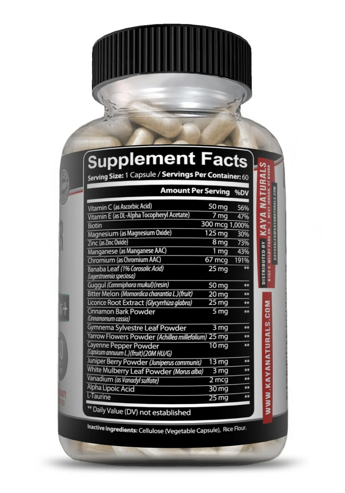 Image of Blood Sugar Support Supplement with Alpha Lipoic Acid – 2 Pack, 60 Capsules