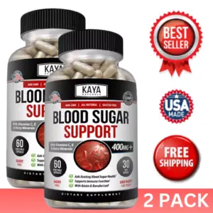 Image of Blood Sugar Support Supplement with Alpha Lipoic Acid – 2 Pack, 60 Capsules