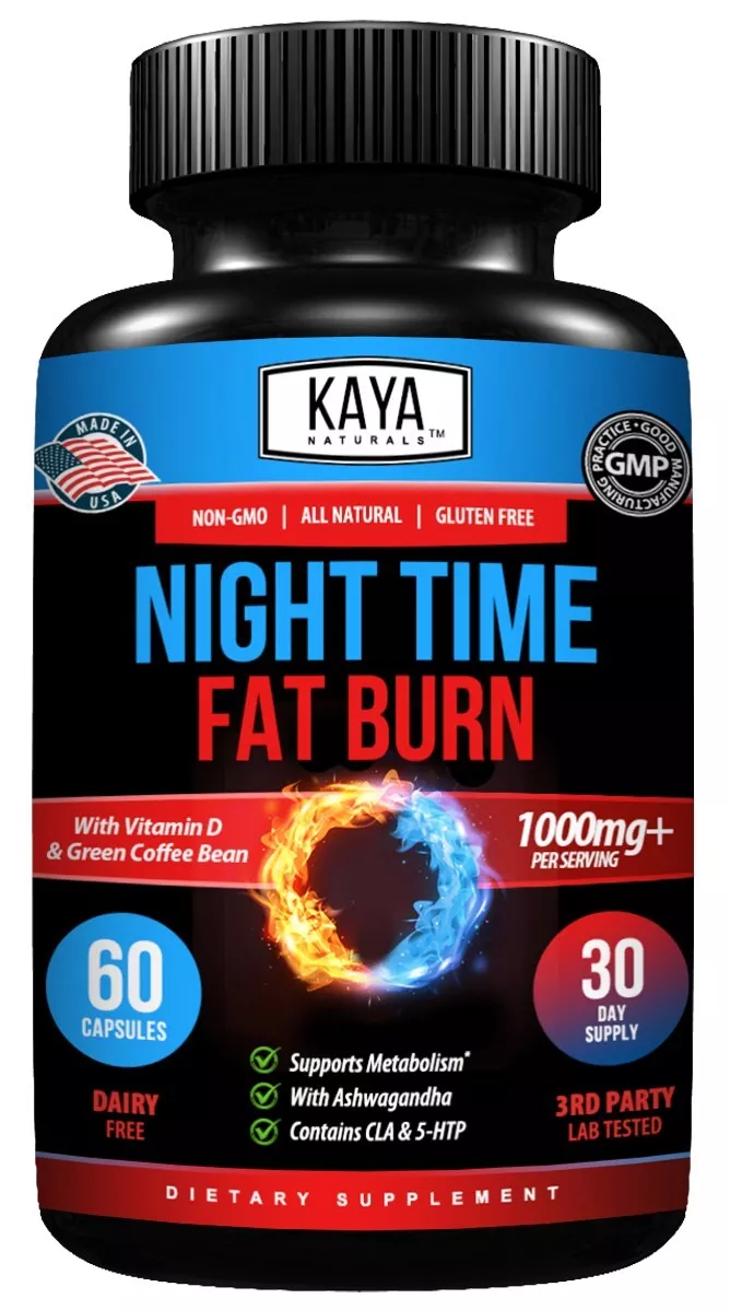 Image of Night Time Fat Burner for Weight Loss & Sleep Support – 60 Capsules