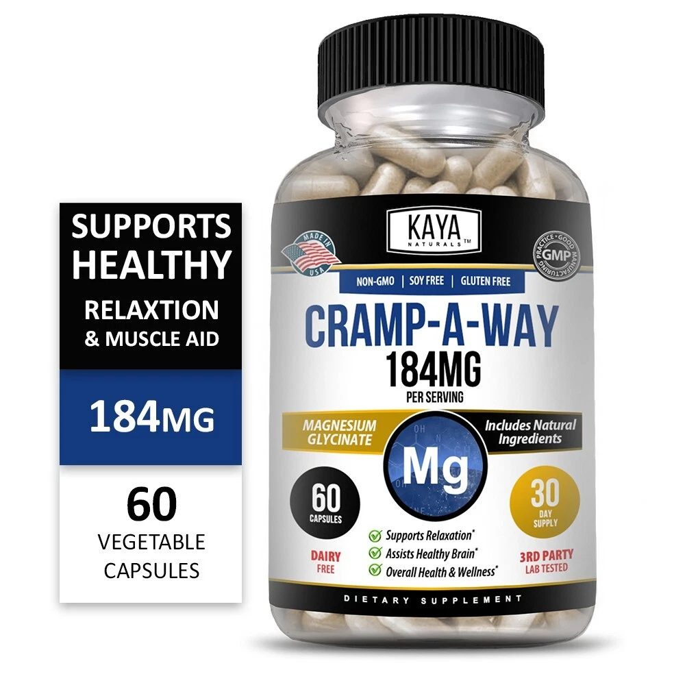 Image of Magnesium Glycinate Supplement for Sleep & Bone Support – 60 Capsules