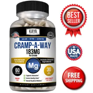 Image of Magnesium Glycinate Supplement for Sleep & Bone Support – 60 Capsules