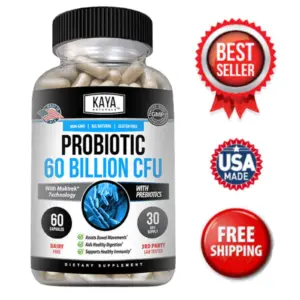 Image of Probiotic Supplement 60 Billion CFU with Prebiotics – Digestive & Immune Support, 60 Capsules