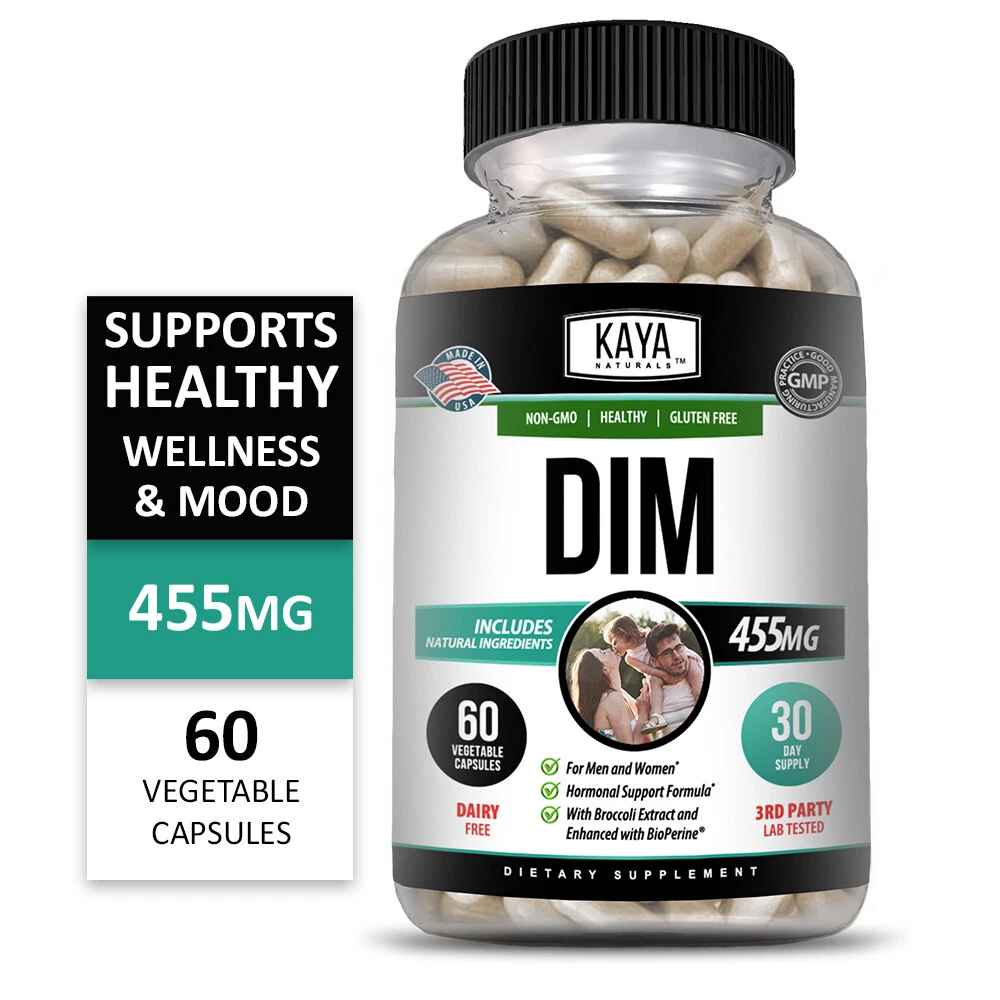 Image of DIM Ultra Supplement for Hormone & Health Support – 60 Capsules with Bioperine