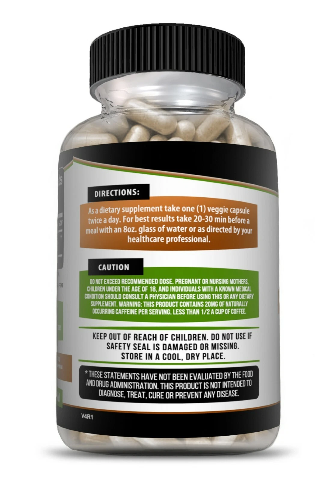 Image of Green Coffee Bean Supplement for Weight Management Support – 60 Capsules