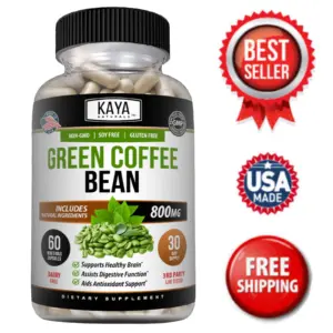 Image of Green Coffee Bean Supplement for Weight Management Support – 60 Capsules