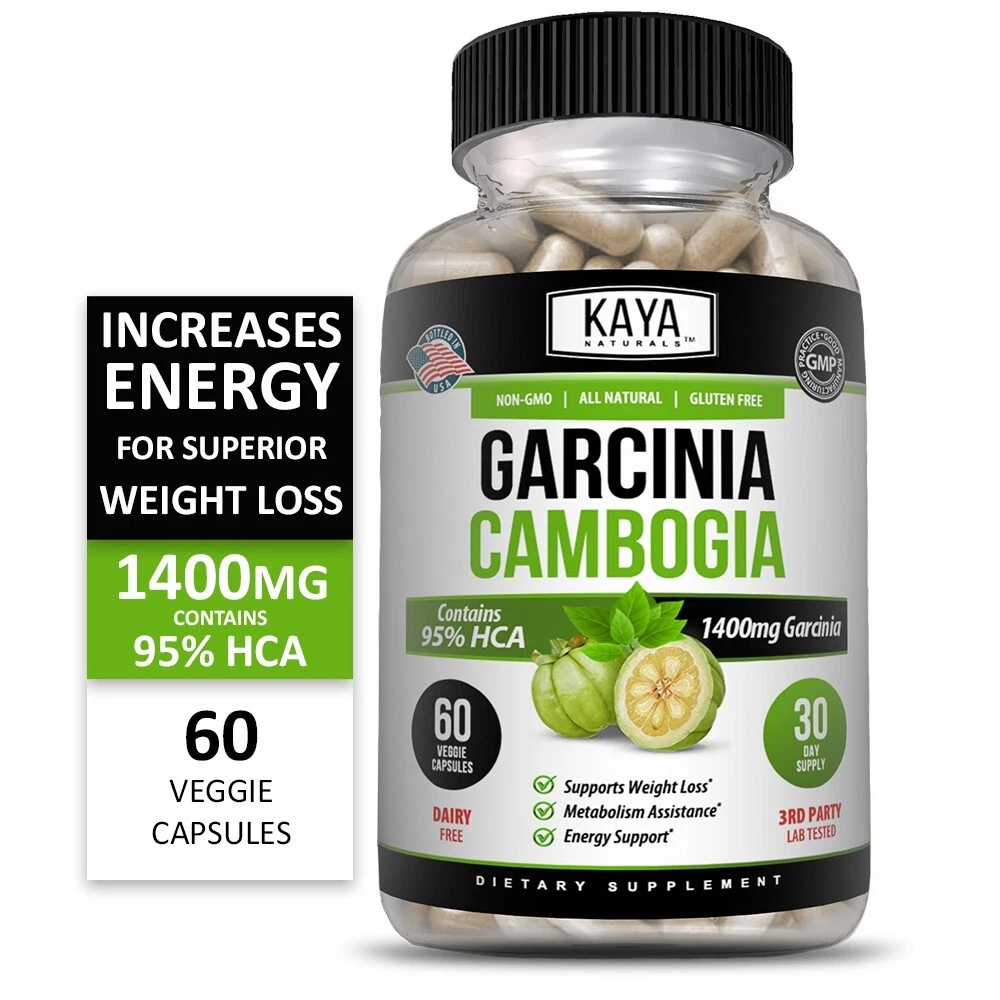 Image of Garcinia Cambogia Supplement for Weight Loss Support – 3 Pack, 60 Capsules