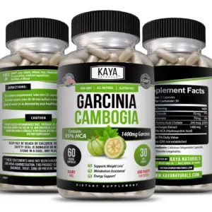 Image of Garcinia Cambogia Supplement for Weight Loss Support – 3 Pack, 60 Capsules