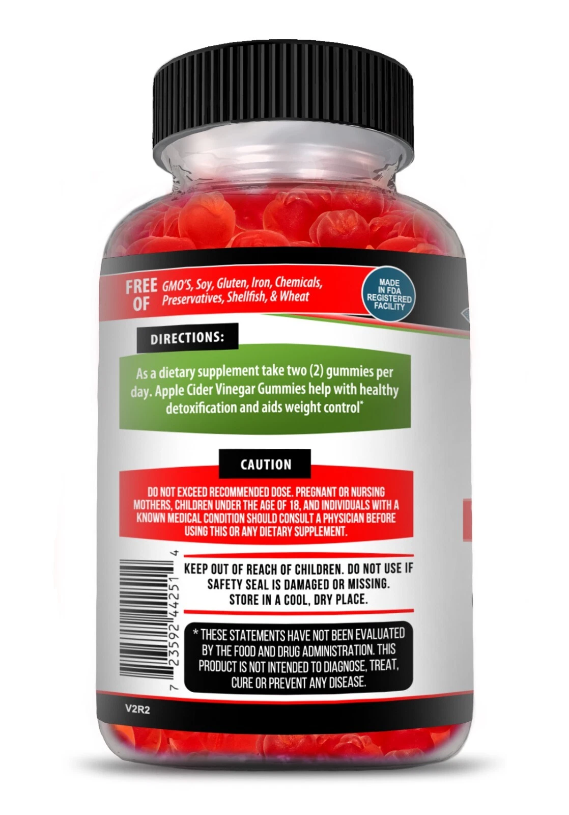 Image of Apple Cider Vinegar Gummies for Weight Loss & Detox Support – 60ct, 1000mg