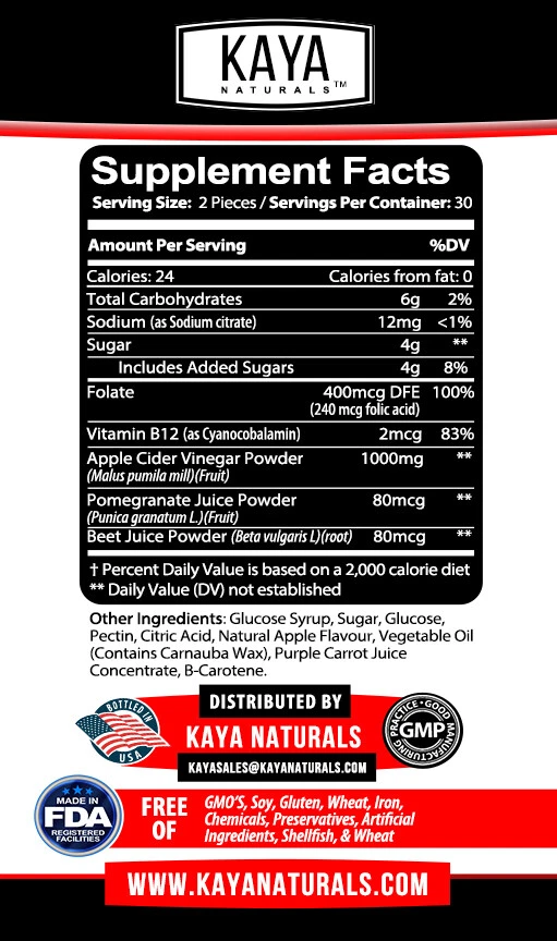 Image of Apple Cider Vinegar Gummies for Weight Loss & Detox Support – 2 Pack, 60ct, 1000mg