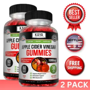 Image of Apple Cider Vinegar Gummies for Weight Loss & Detox Support – 2 Pack, 60ct, 1000mg