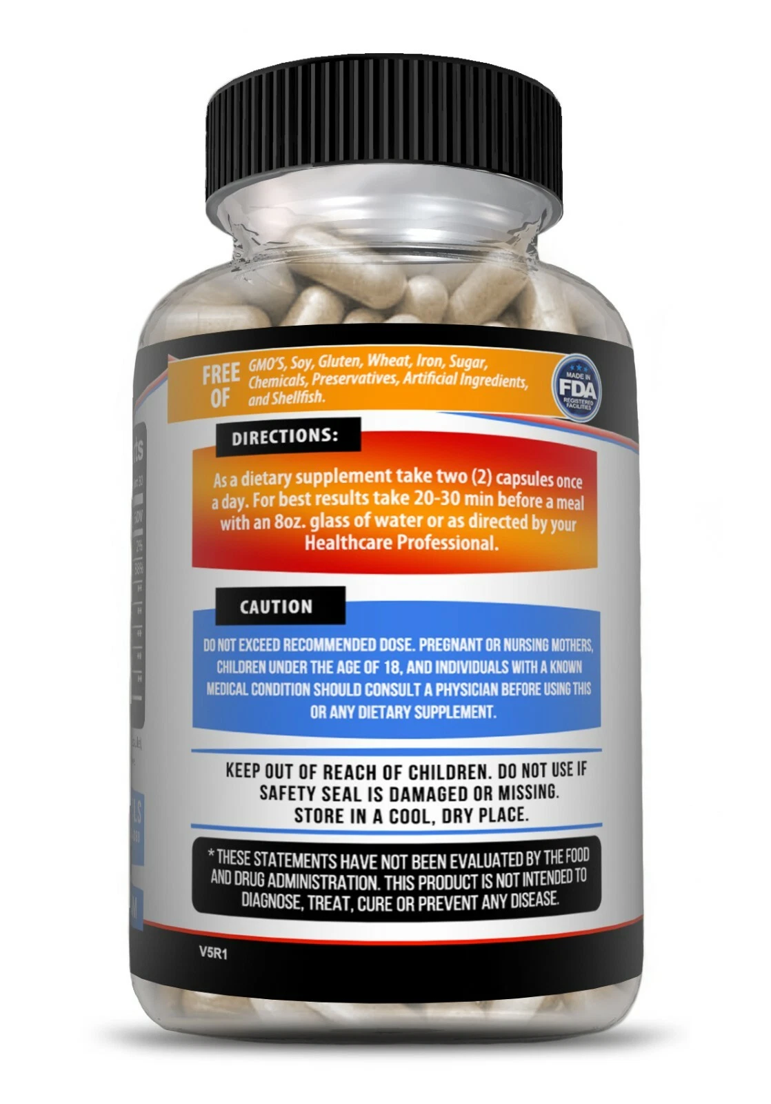 Image of L-Arginine Nitric Oxide Supplement for Libido & Testosterone Support – Nitric Blast, 60 Capsules