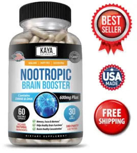 Image of Nootropic Brain Booster Supplement for Brain & Memory Support – 60 Capsules