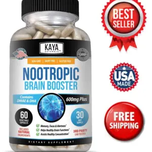 Image of Nootropic Brain Booster Supplement for Brain & Memory Support – 60 Capsules