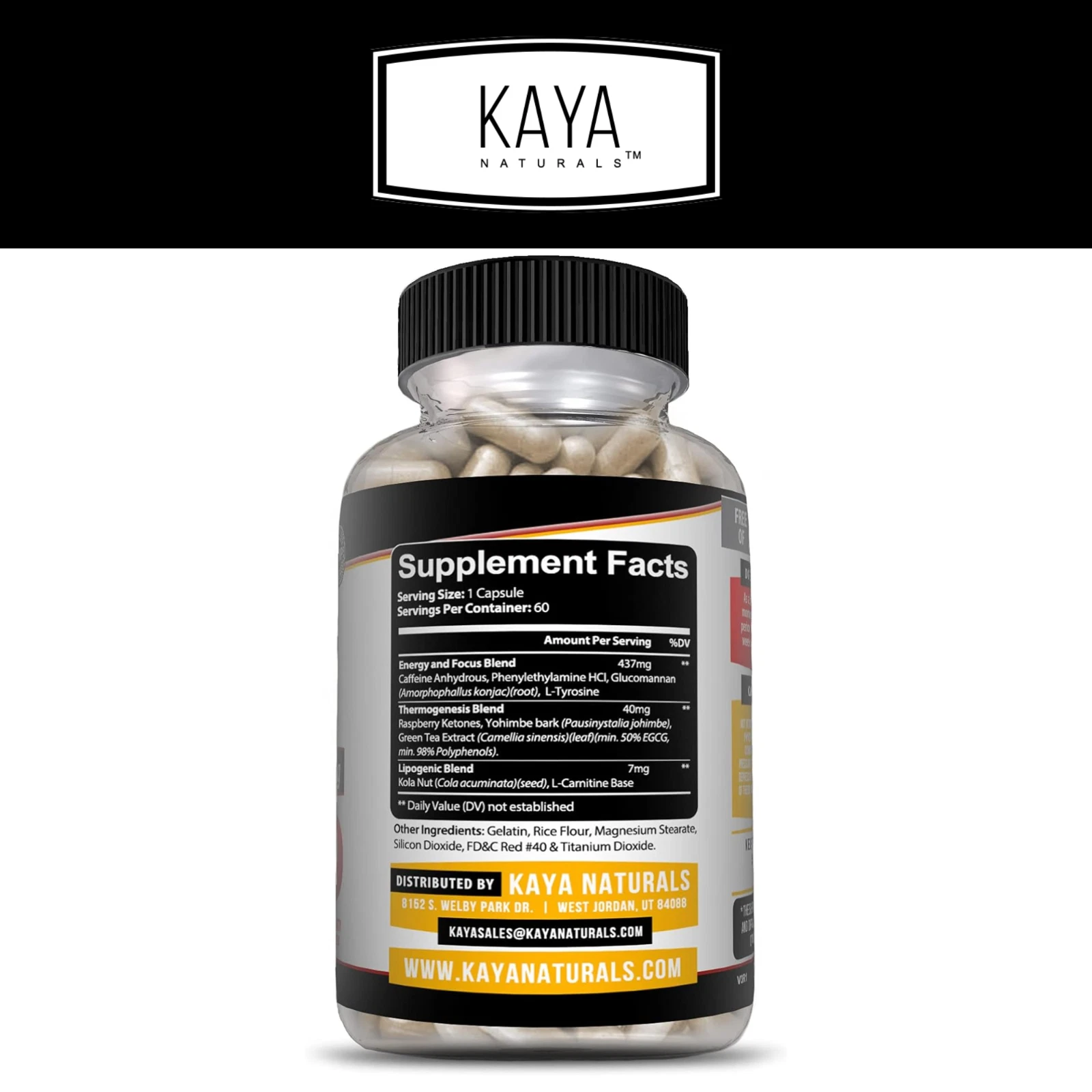Image of Thermogenic Fat Burner for Weight Loss & Appetite Control – OXY Burn 471mg