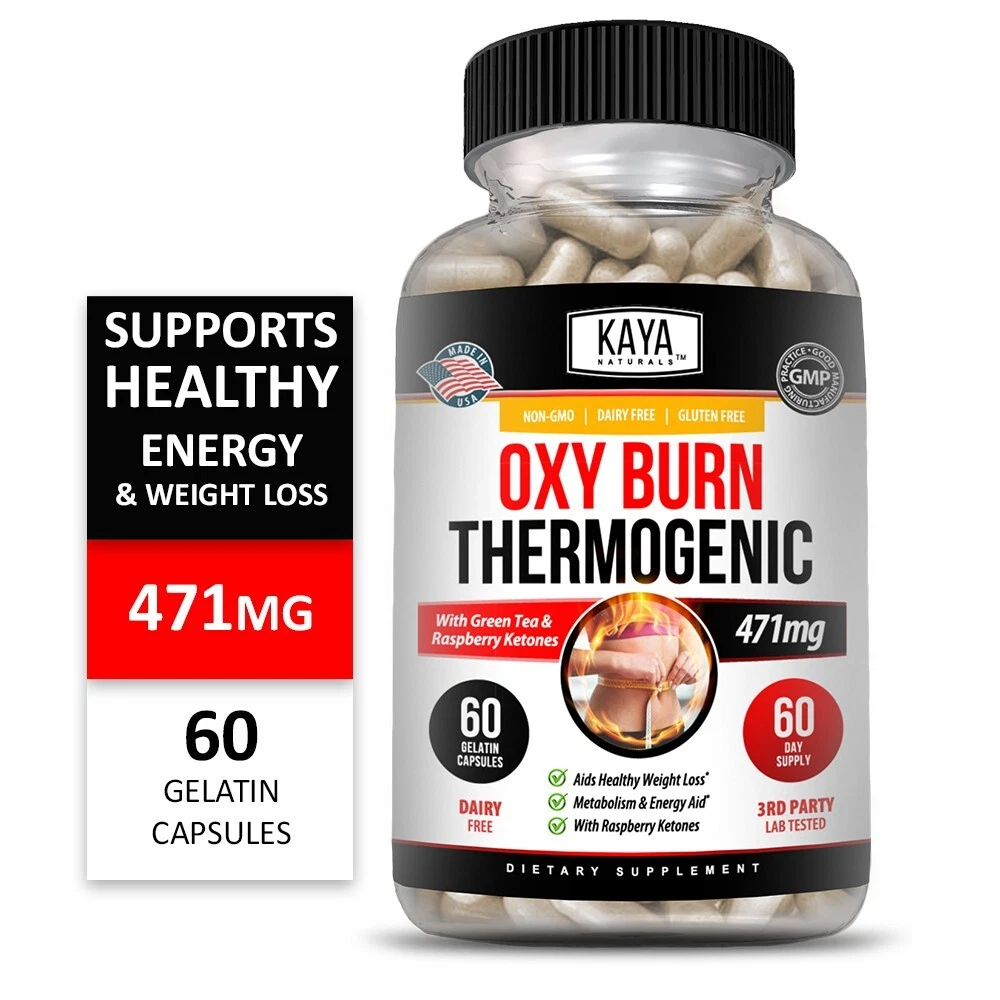 Image of Thermogenic Fat Burner for Weight Loss & Appetite Control – OXY Burn 471mg