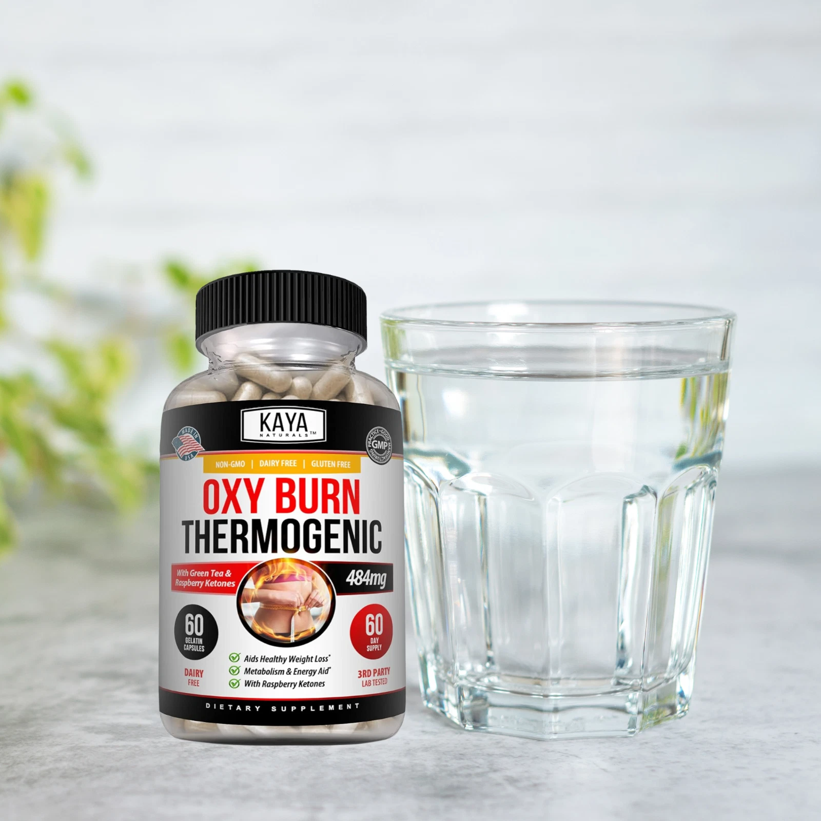 Image of Thermogenic Fat Burner for Weight Loss & Appetite Control – OXY Burn 471mg