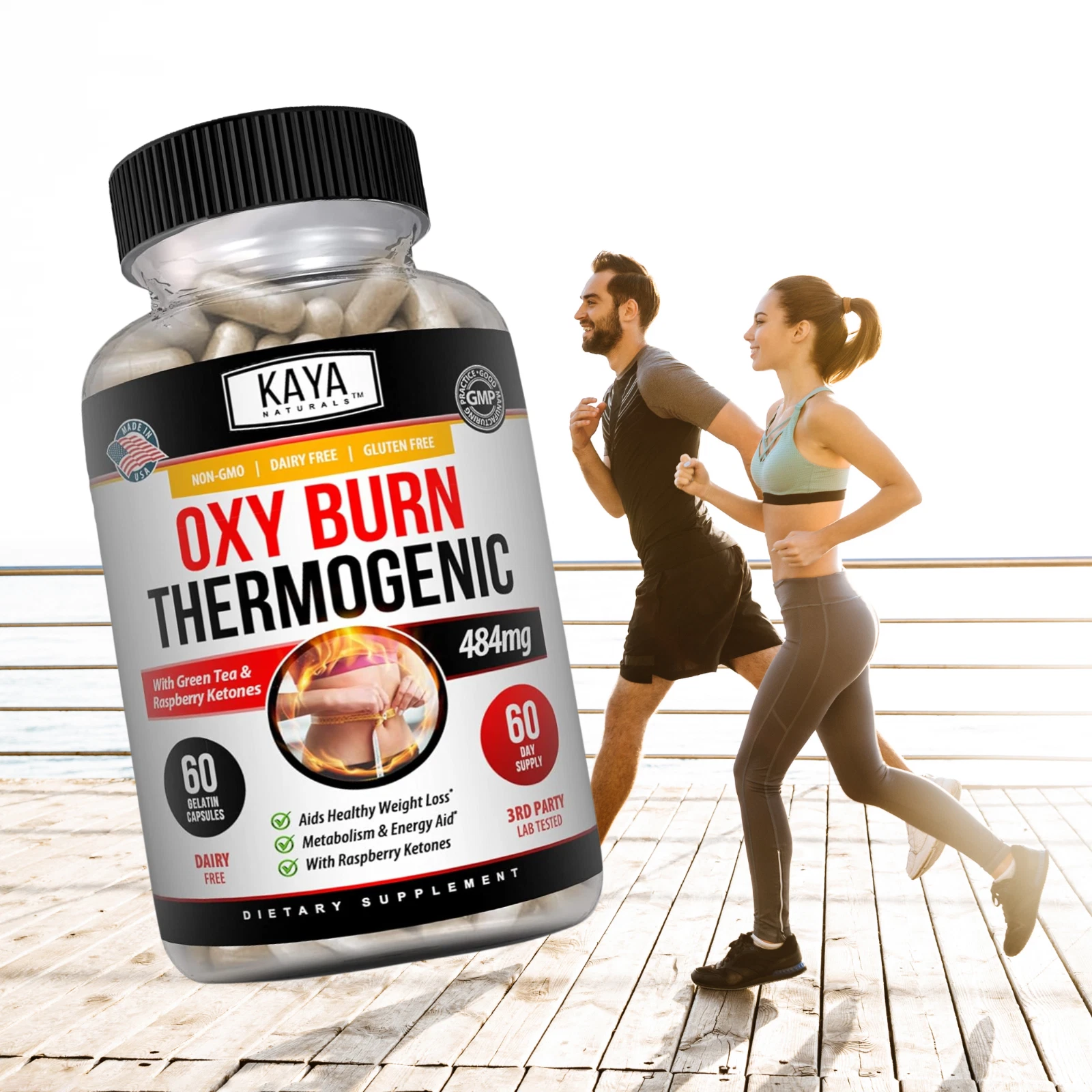 Image of Thermogenic Fat Burner for Weight Loss & Appetite Control – OXY Burn 471mg