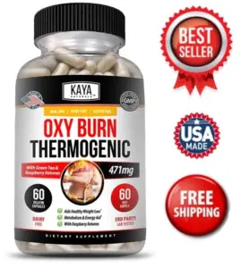 Image of Thermogenic Fat Burner for Weight Loss & Appetite Control – OXY Burn 471mg