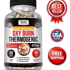 Image of Thermogenic Fat Burner for Weight Loss & Appetite Control – OXY Burn 471mg