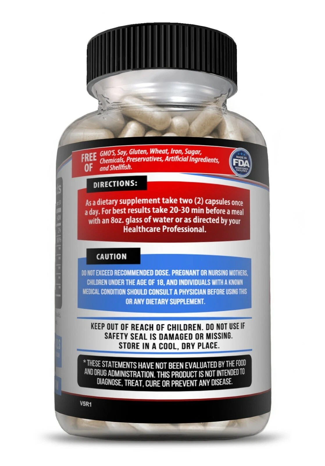 Image of L-Arginine Supplement for Nitric Oxide & Libido Support – Testosterone Booster, 60 Capsules