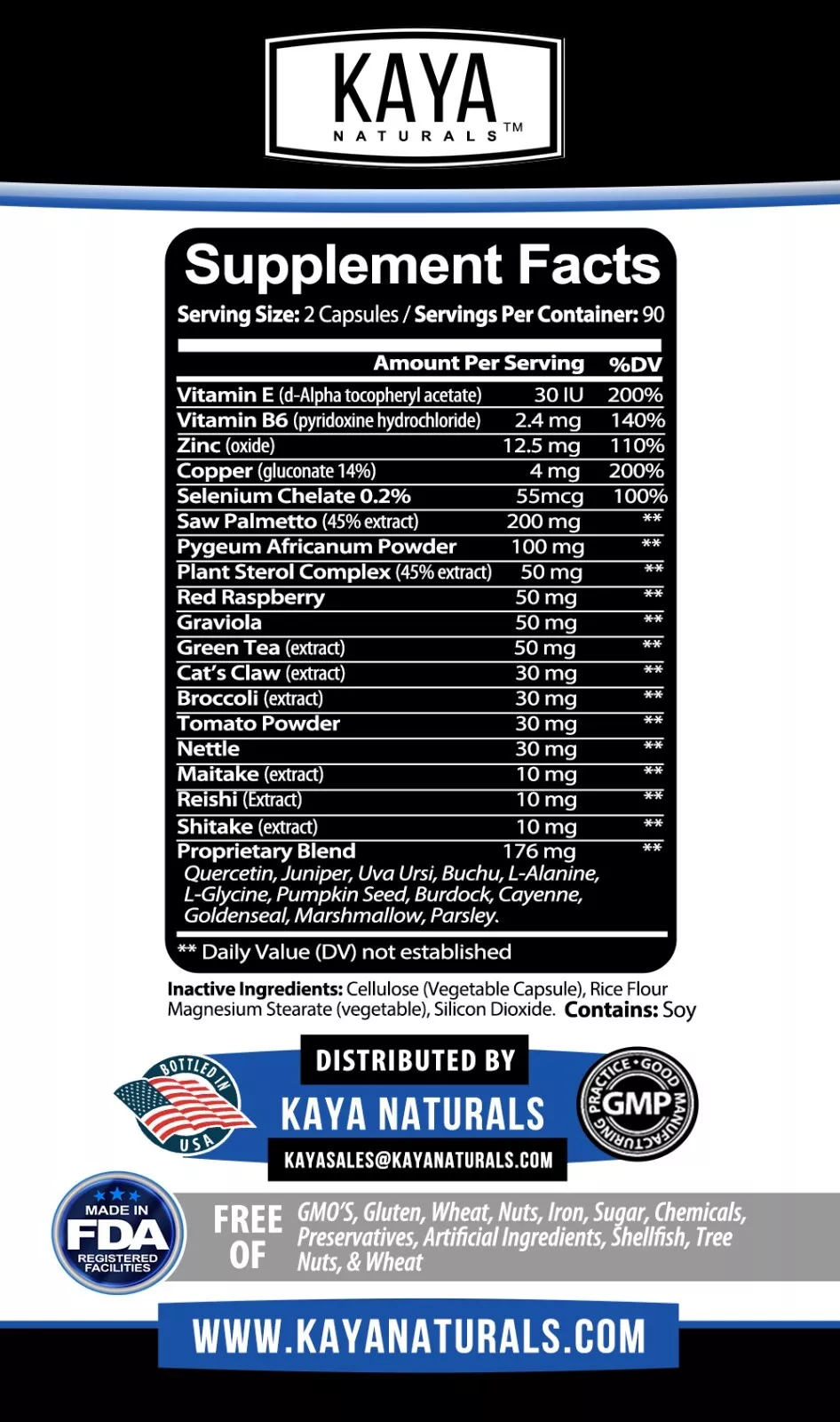 Image of Saw Palmetto Prostate Health Supplement – Bladder & DHT Support, 180 Capsules