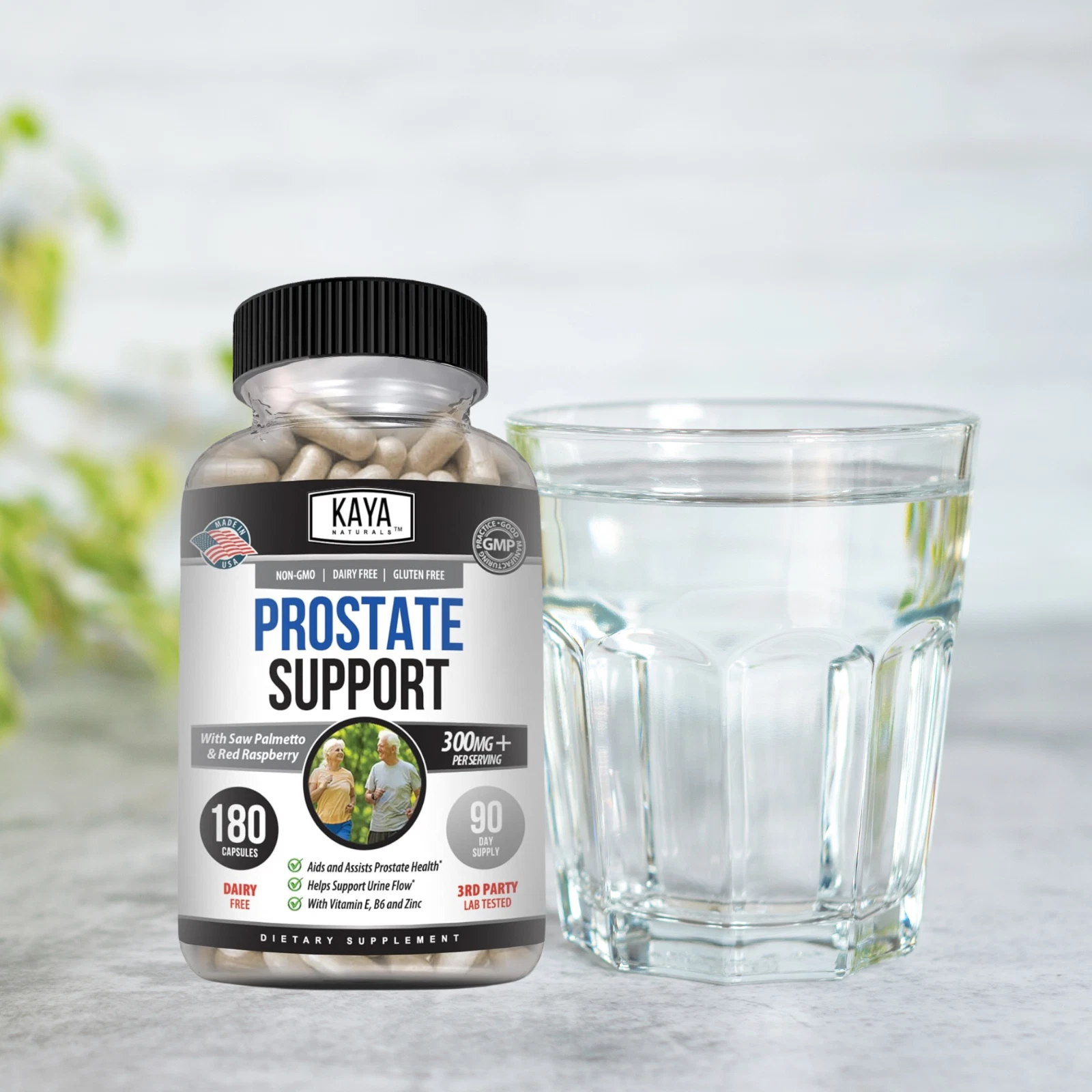 Image of Saw Palmetto Prostate Health Supplement – Bladder & DHT Support, 180 Capsules
