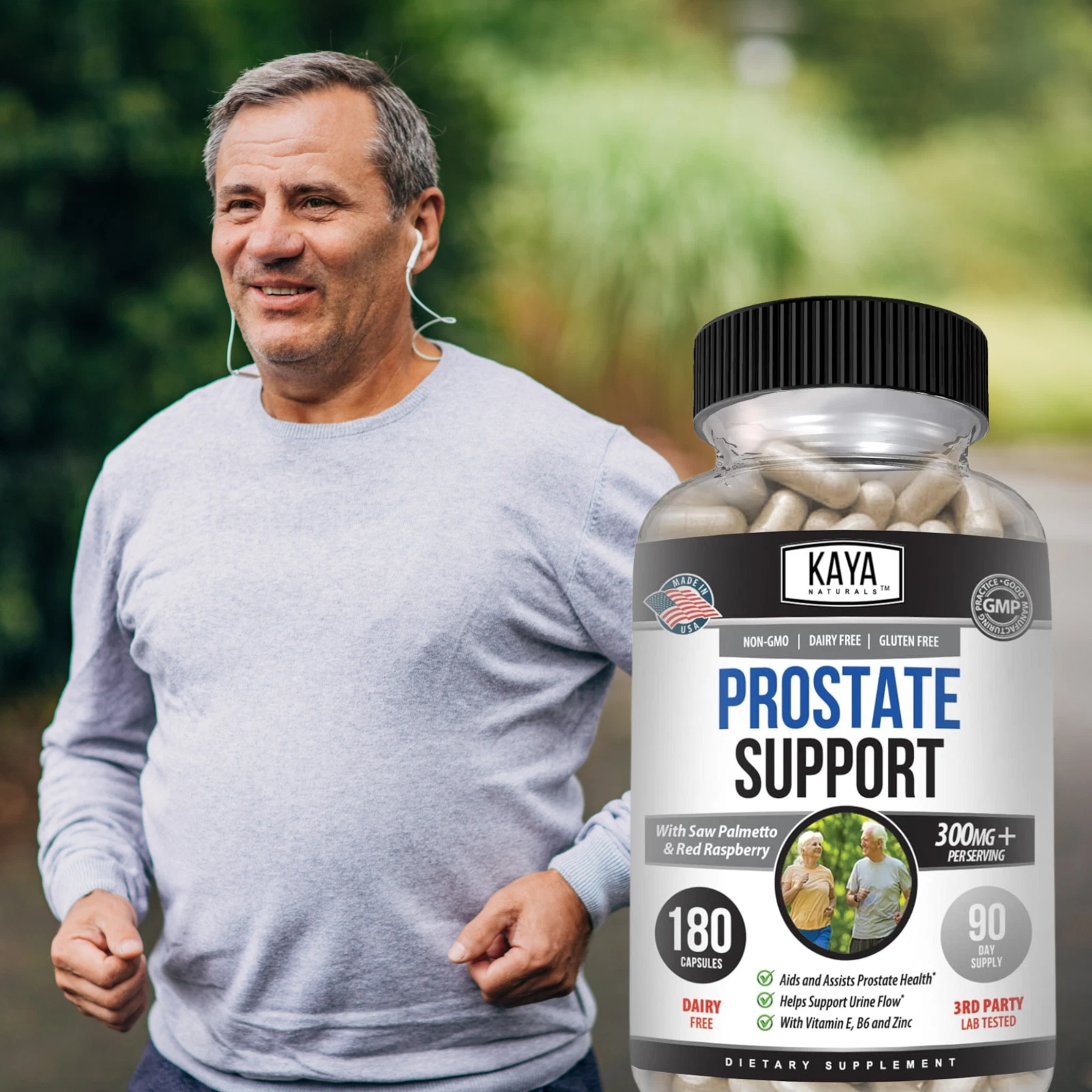 Image of Saw Palmetto Prostate Health Supplement – Bladder & DHT Support, 180 Capsules