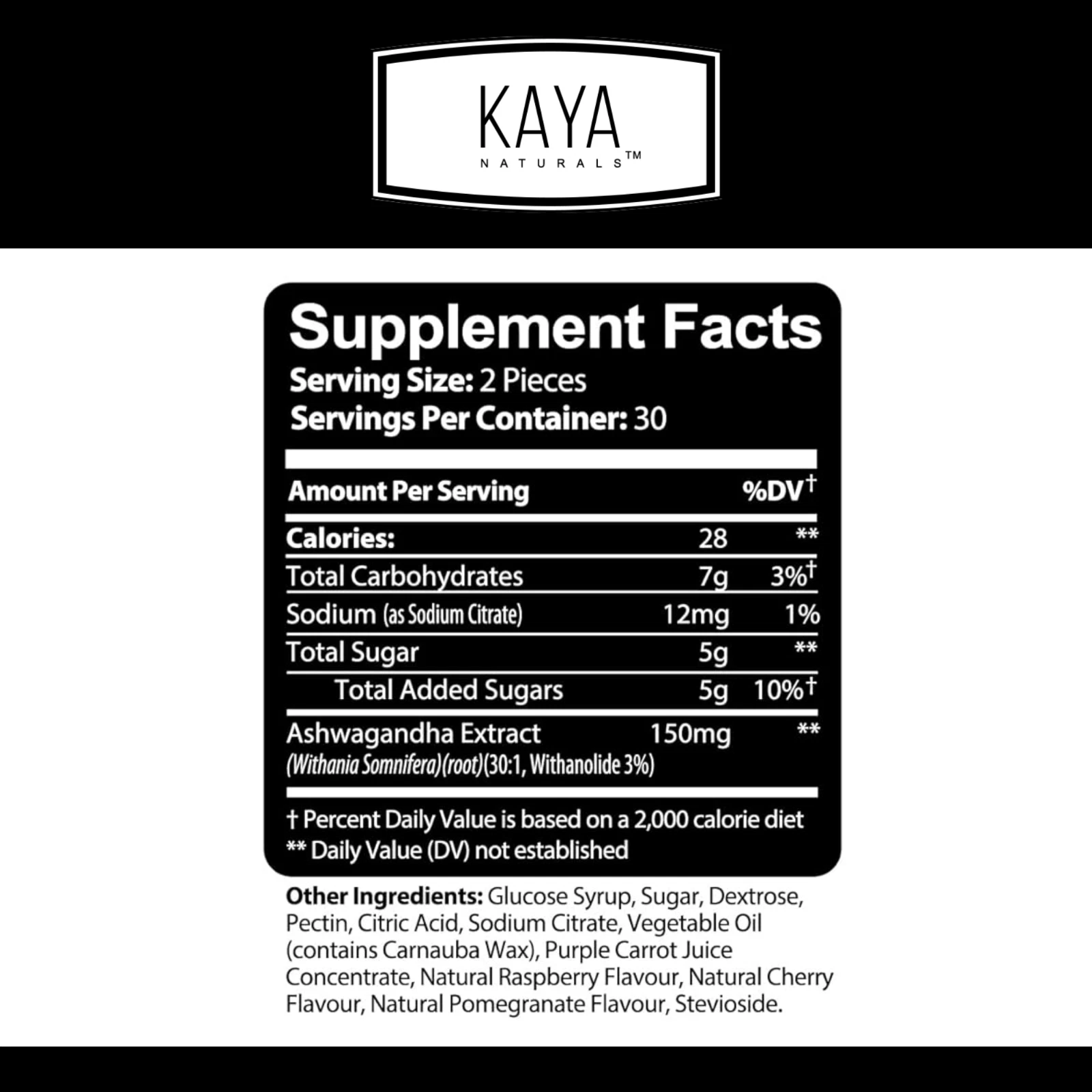 Image of Ashwagandha Gummies for Stress & Calm Support – 60ct, Natural Flavor