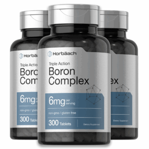 (3 Pack) Triple Boron Complex 6mg – Bone, Joint & Hormone Support, 300 Tablets