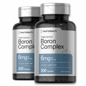 (2 Pack) Triple Boron Complex 6mg – Bone, Joint & Hormone Support, 300 Tablets