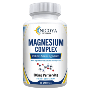 (1 Pack) Magnesium Complex Supplement for Stress & Relaxation Support – 500mg - 60 Capsules
